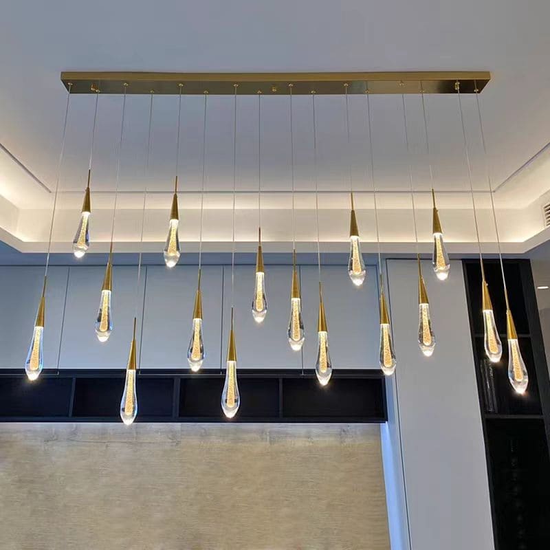 Soltairer Linear Chandelier 37'' 70''w detail view
