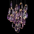 Violet Crystal Link Chandelier