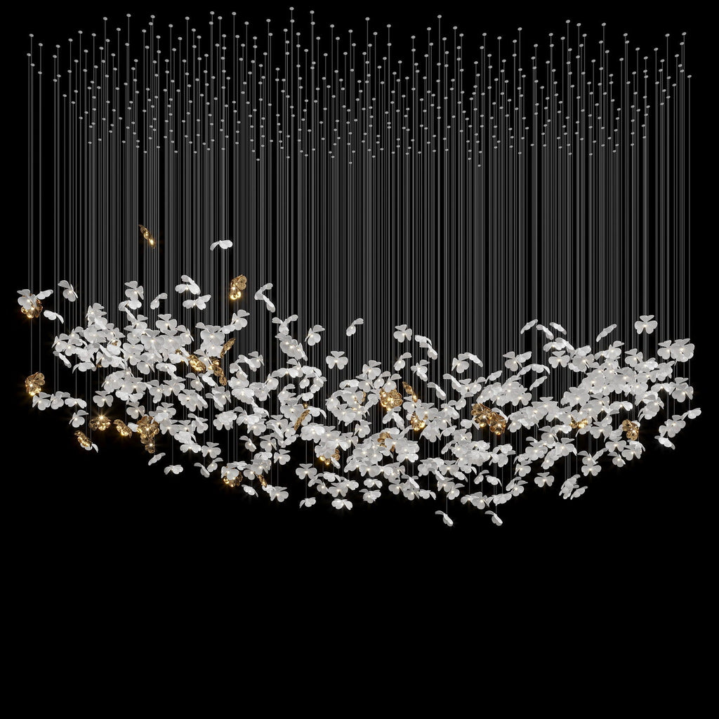 White Butterfly Cloud Chandelier