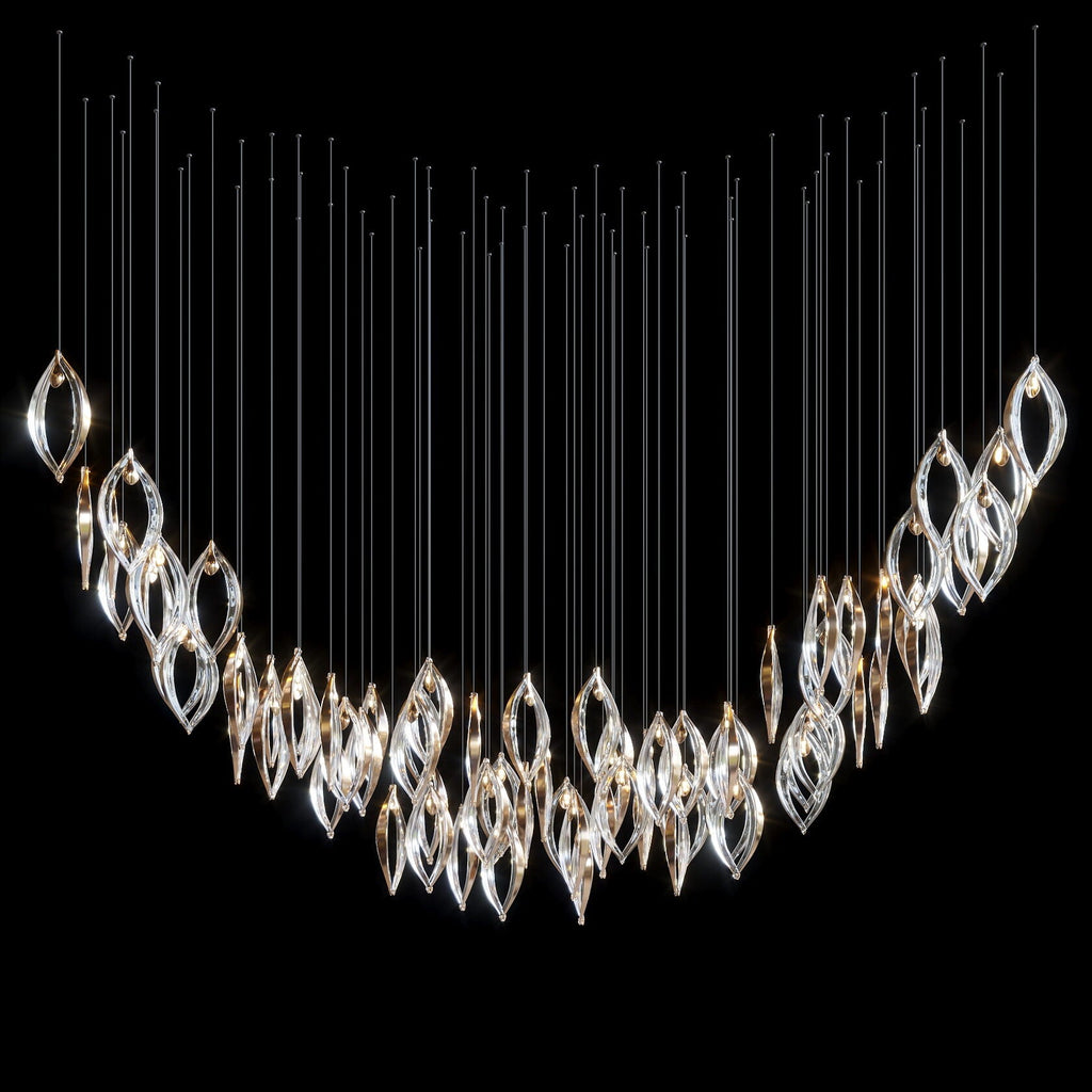 Crystal Petal Pod Chandelier