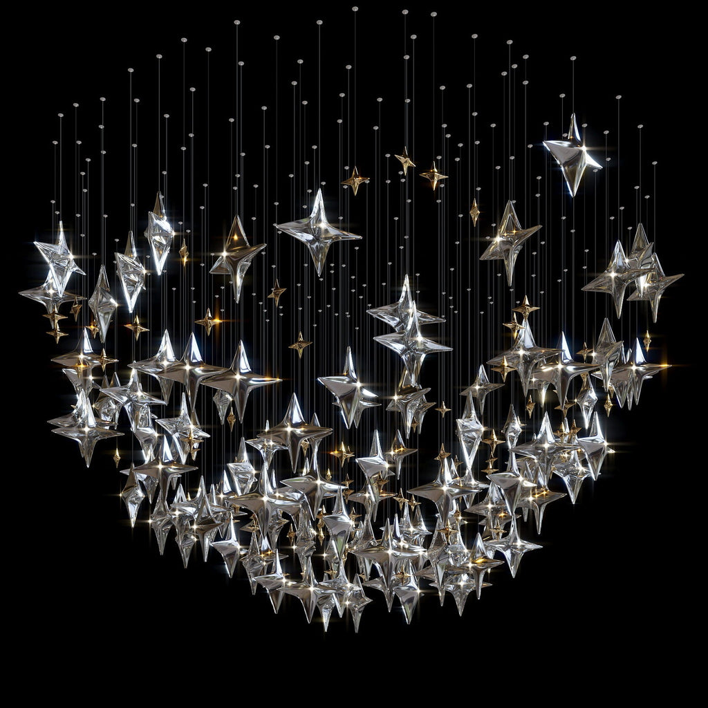 Crystal Star Constellation Chandelier