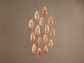 Edda Cascade Teardrop Mercury Glass Round Chandelier 23'' 35''D