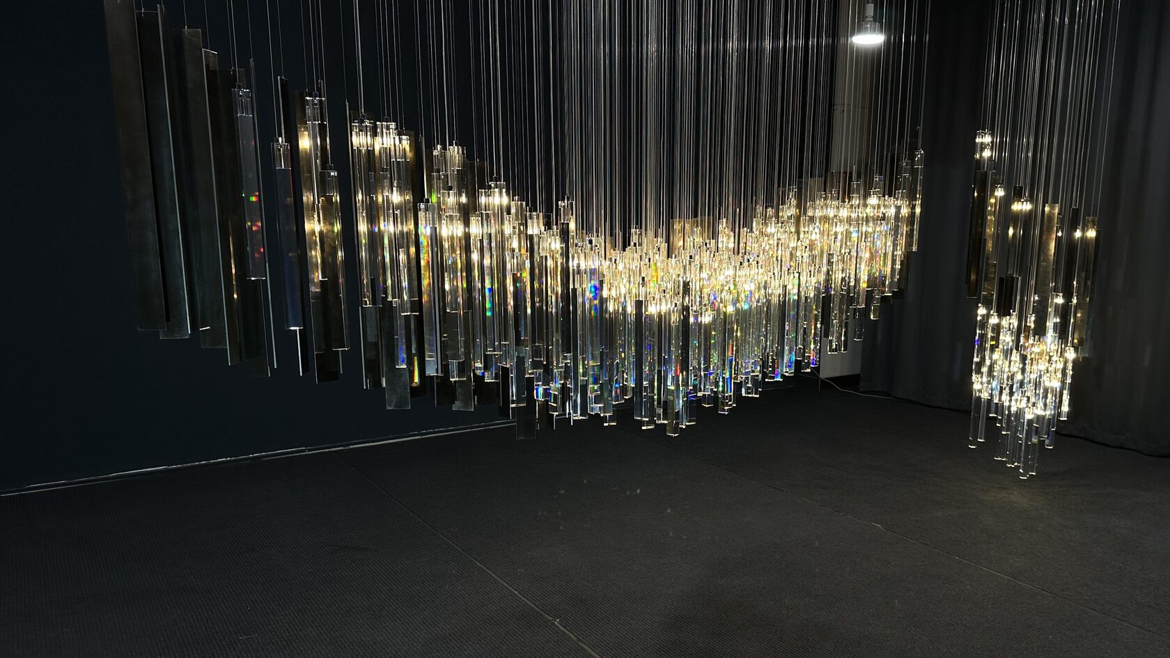 Crystal Ribbon Waterfall Chandelier