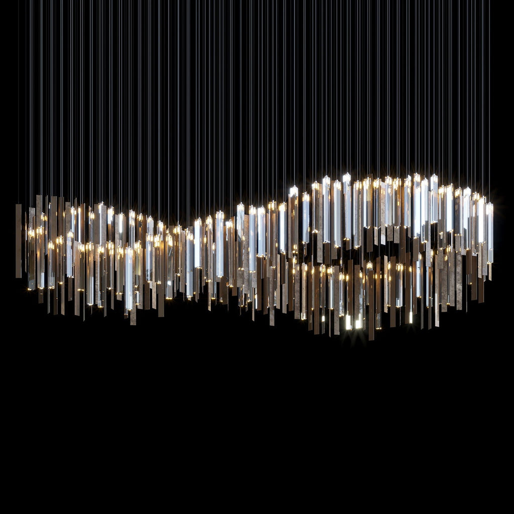 Crystal Ribbon Waterfall Chandelier