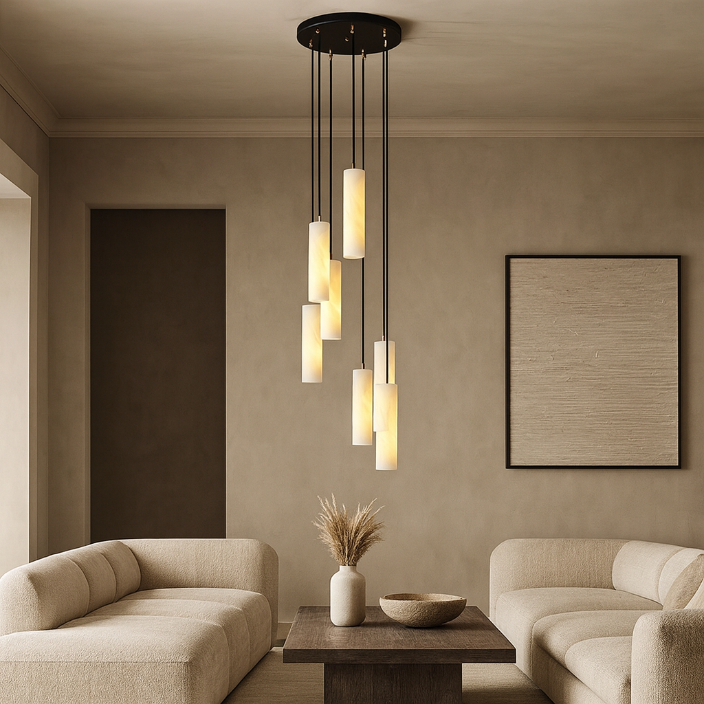 Linea Alabaster Pendant chandelier additional product view