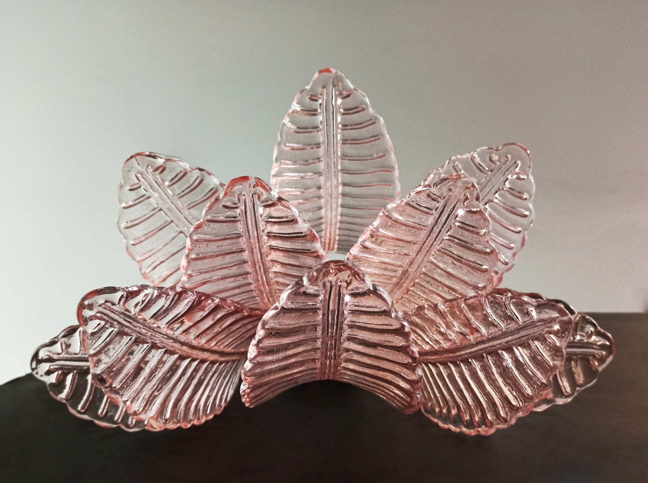 Murano Wall Lamp | 10 Pink Felci Glass | Set of 2