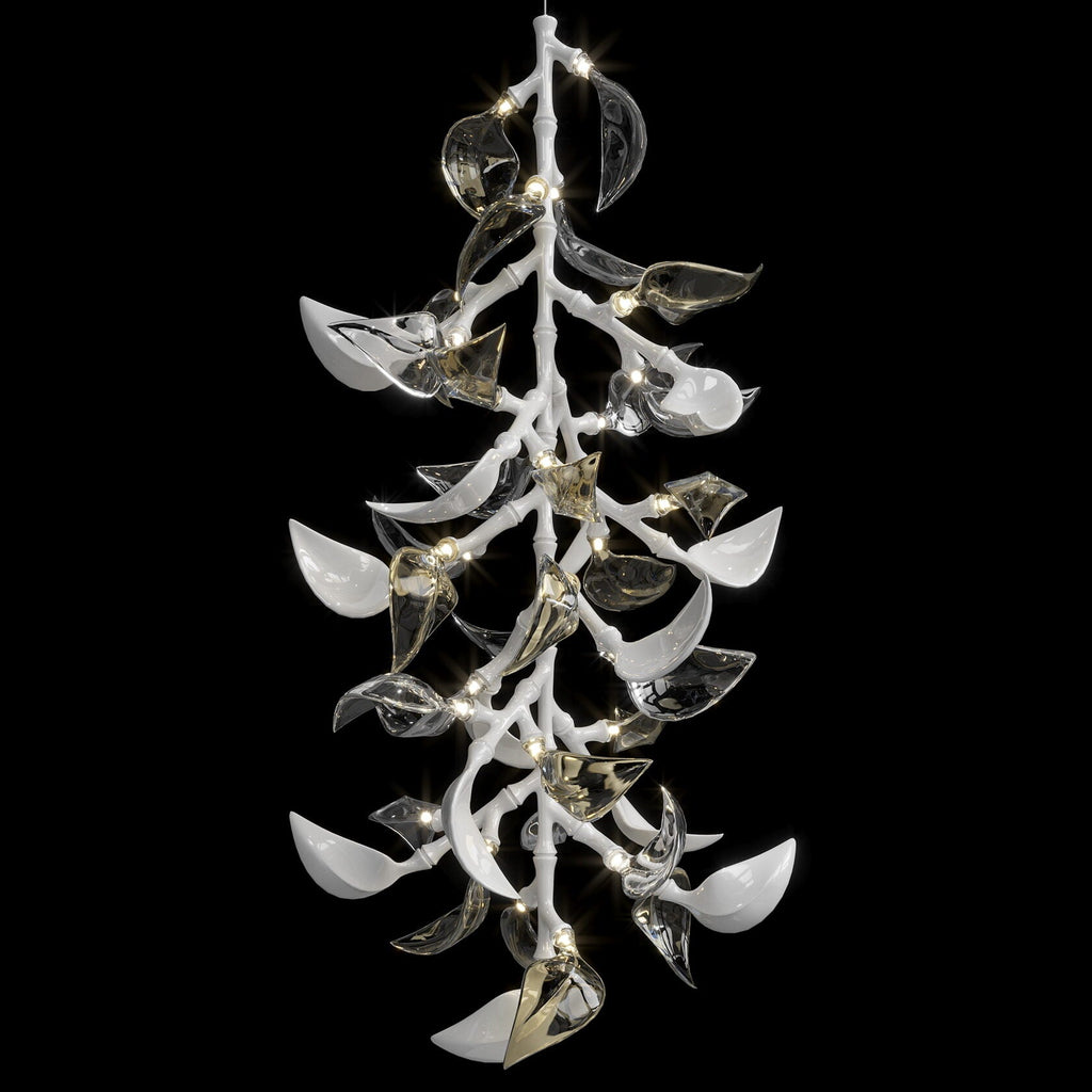 White Calla Cascade Chandelier