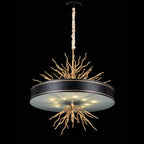 Organic Drum Branch Pendant Light by Bling Lighting Studio