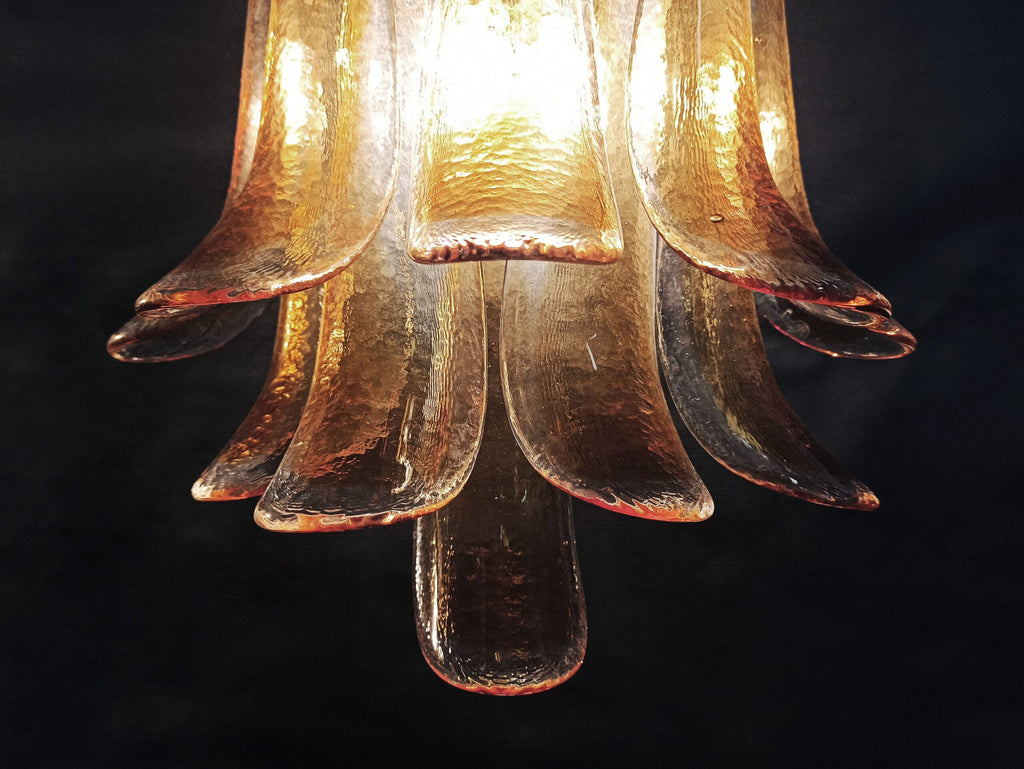 Murano Wall Lamp | 10 Yellow Petal Glass | Set of 2