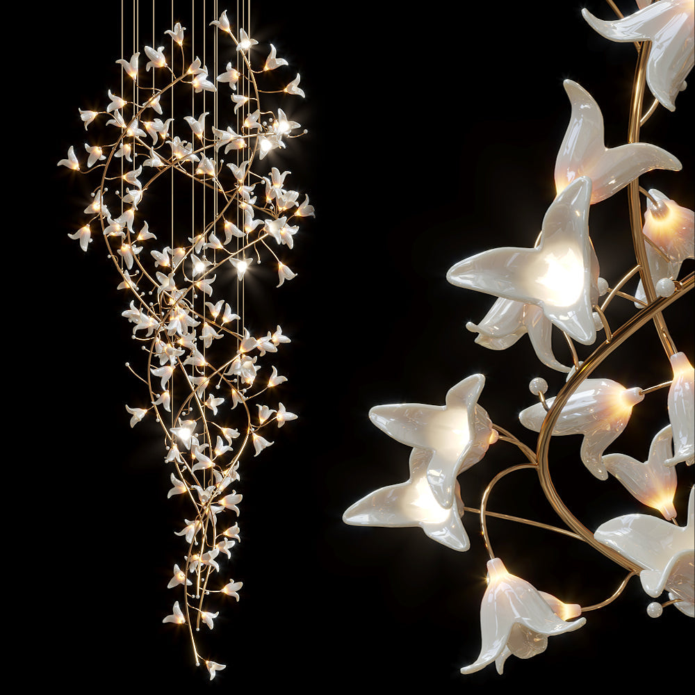 Linear Spark Vine Chandelier