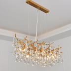 Avis Clear Crystal Branch Chandelier