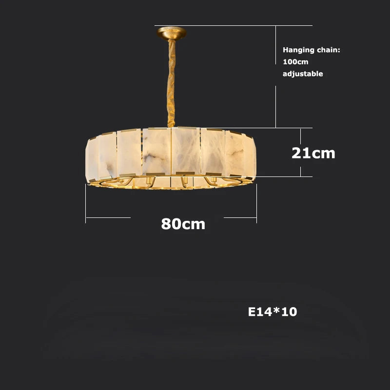 Solaro Natural Alabaster Chandelier product image
