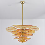 Petals Glass Chandelier Murano lighting by Bling Lighting Studio