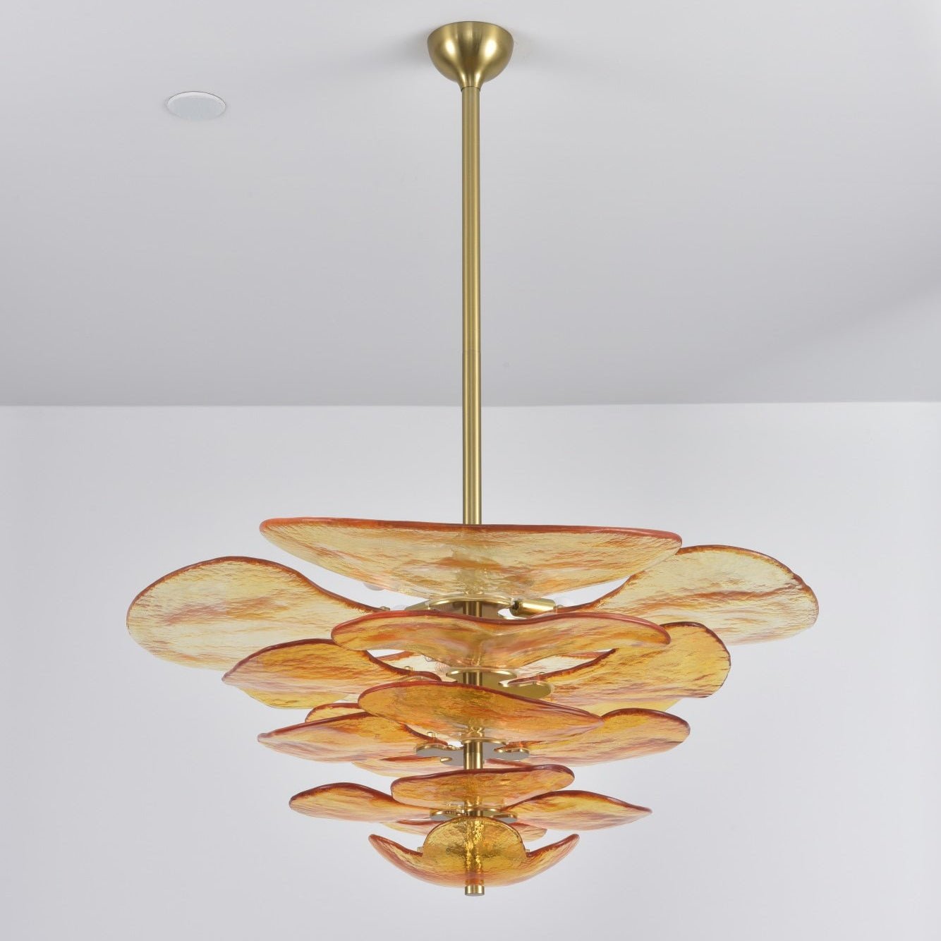 Petals Glass Chandelier Murano lighting by Bling Lighting Studio