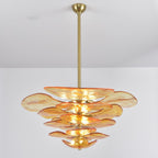Petals Glass Chandelier Murano lighting by Bling Lighting Studio