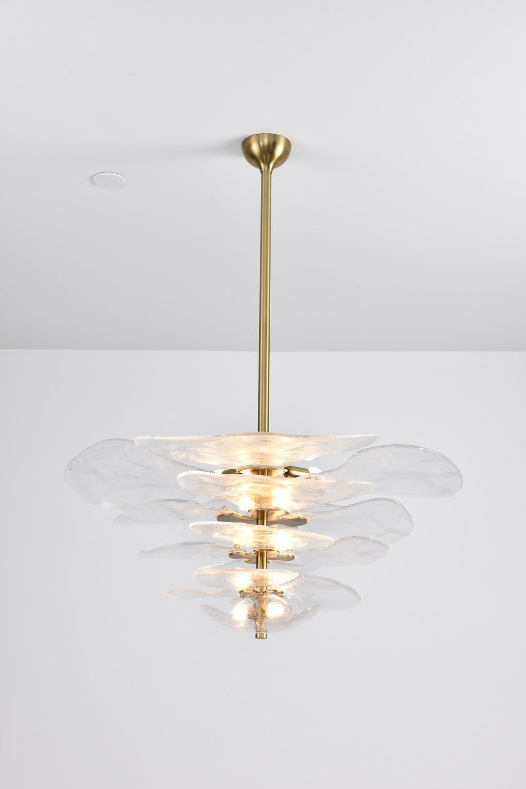 Petals Glass Chandelier Murano lighting by Bling Lighting Studio
