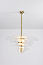 Petals Glass Chandelier Murano lighting by Bling Lighting Studio