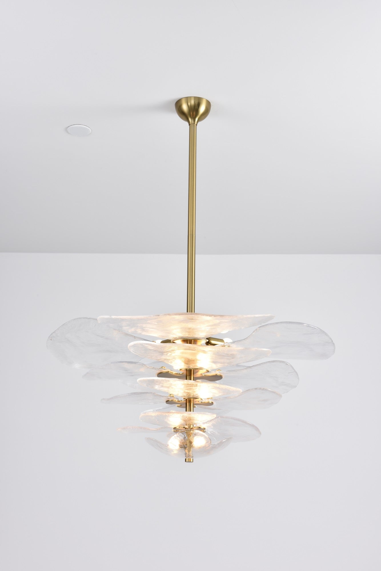Petals Glass Chandelier Murano lighting by Bling Lighting Studio