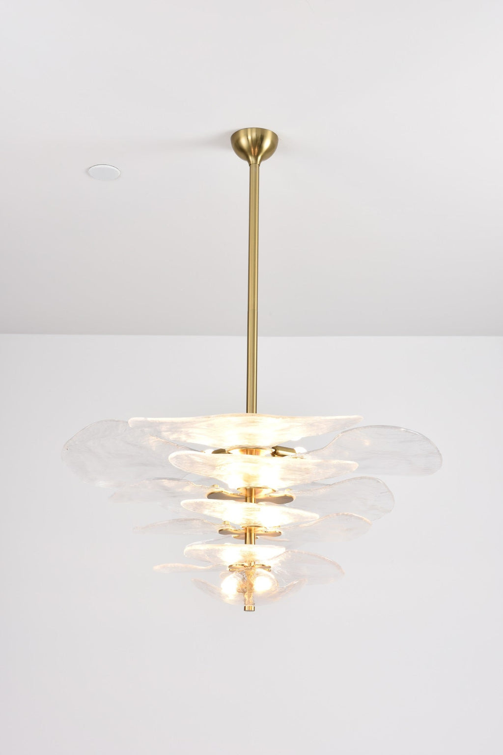 Petals Glass Chandelier Murano lighting by Bling Lighting Studio