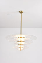 Petals Glass Chandelier Murano lighting by Bling Lighting Studio