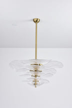 Petals Glass Chandelier Murano lighting by Bling Lighting Studio