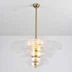Petals Glass Chandelier Murano lighting by Bling Lighting Studio