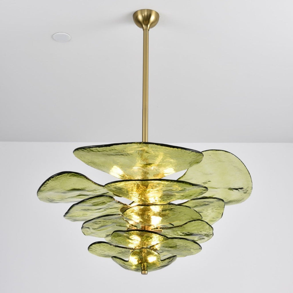 Petals Glass Chandelier Murano lighting by Bling Lighting Studio