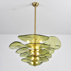 Petals Glass Chandelier Murano lighting by Bling Lighting Studio