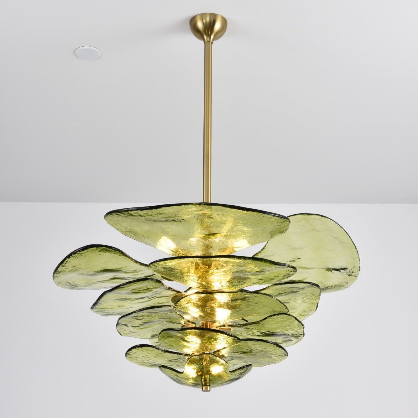Petals Glass Chandelier Murano lighting by Bling Lighting Studio