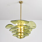 Petals Glass Chandelier Murano lighting by Bling Lighting Studio