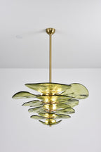 Petals Glass Chandelier Murano lighting by Bling Lighting Studio
