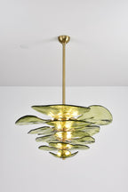 Petals Glass Chandelier Murano lighting by Bling Lighting Studio