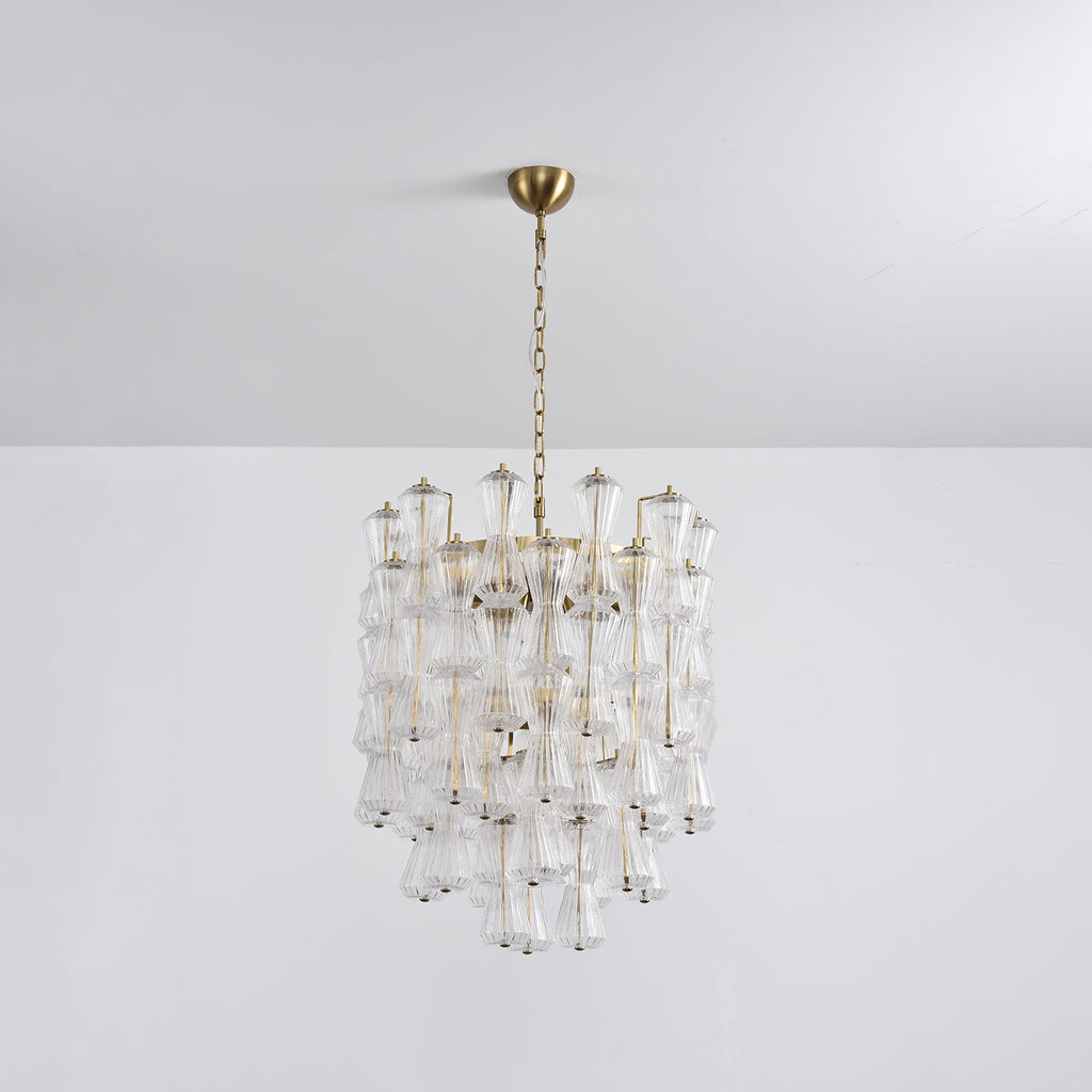 Florenzia Glass Chandelier Glass lighting by Bling Lighting Studio