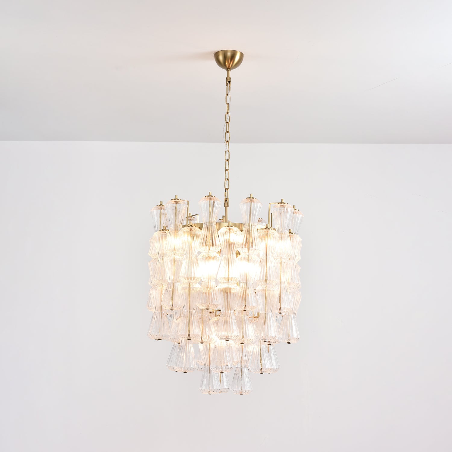 Florenzia Glass Chandelier Glass lighting by Bling Lighting Studio