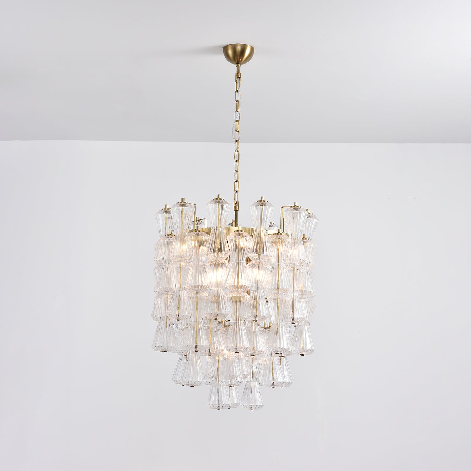 Florenzia Glass Chandelier Glass lighting by Bling Lighting Studio