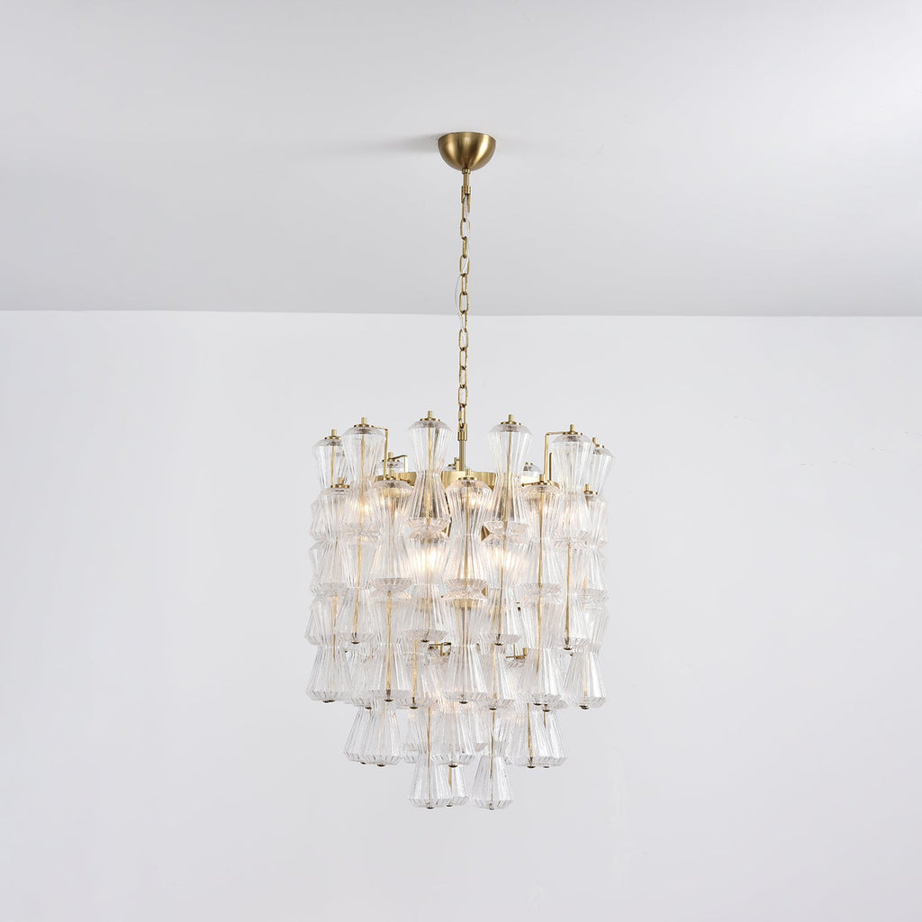 Florenzia Glass Chandelier Glass lighting by Bling Lighting Studio