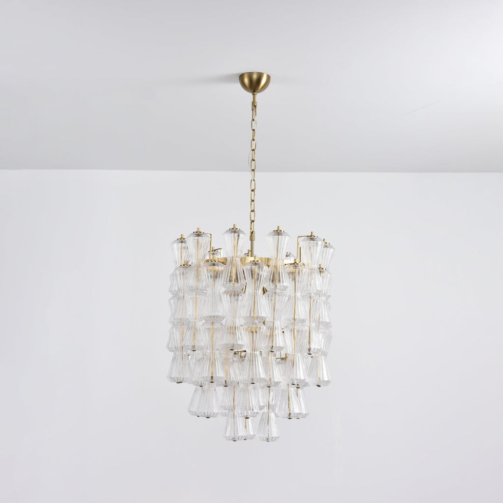 Florenzia Glass Chandelier Glass lighting by Bling Lighting Studio