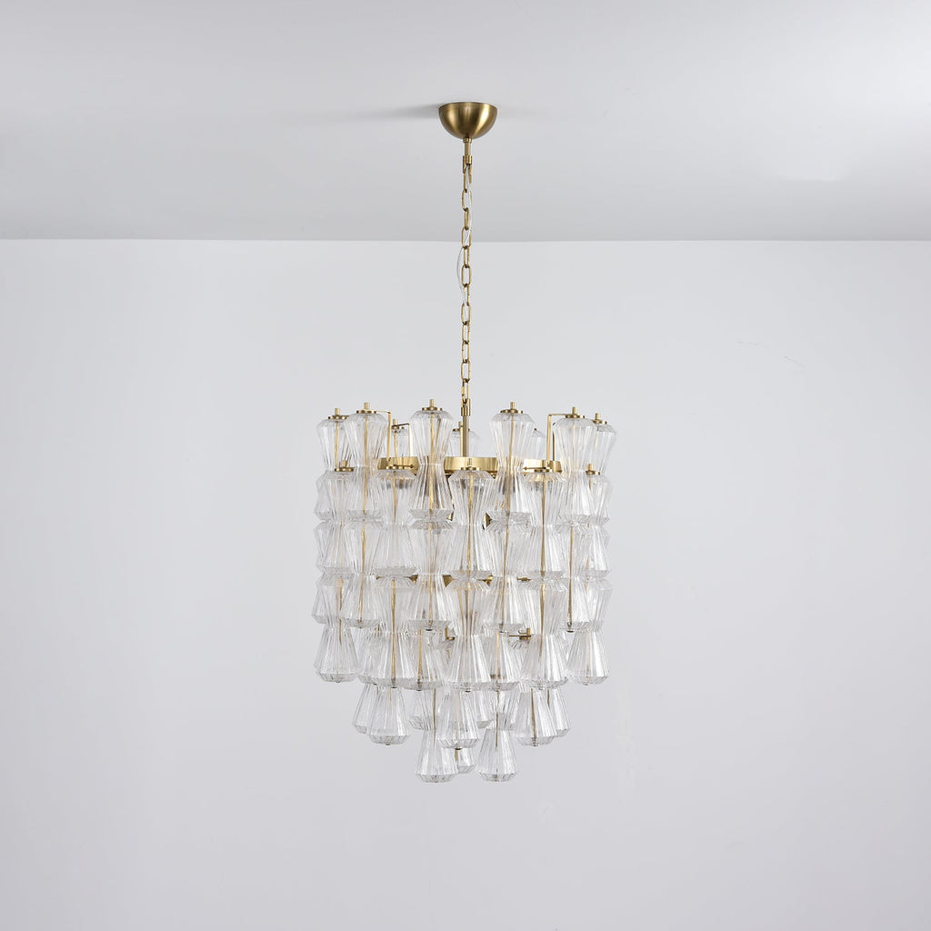 Florenzia Glass Chandelier Glass lighting by Bling Lighting Studio