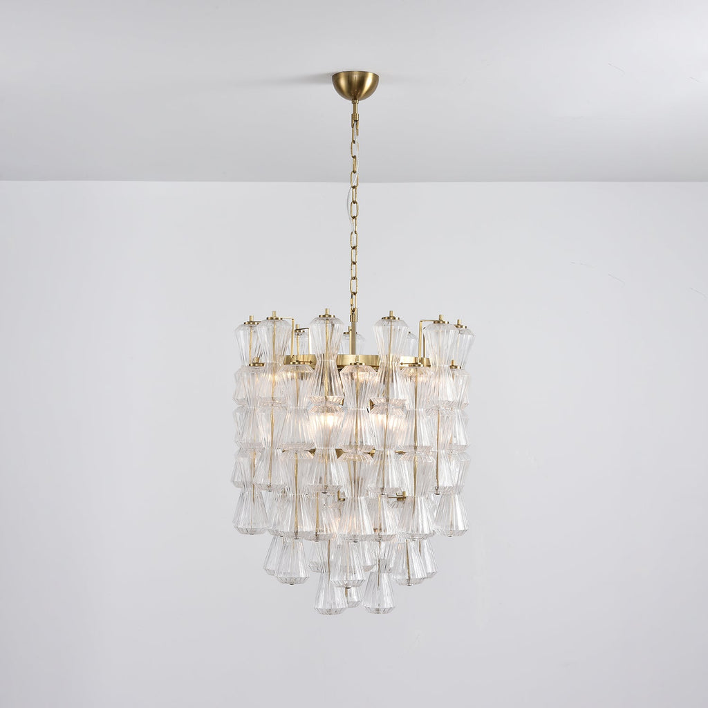 Florenzia Glass Chandelier Glass lighting by Bling Lighting Studio