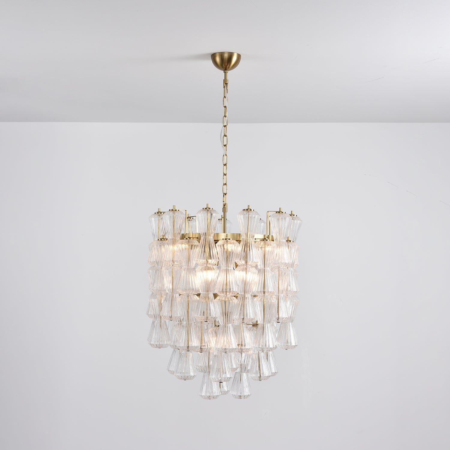 Florenzia Glass Chandelier Glass lighting by Bling Lighting Studio