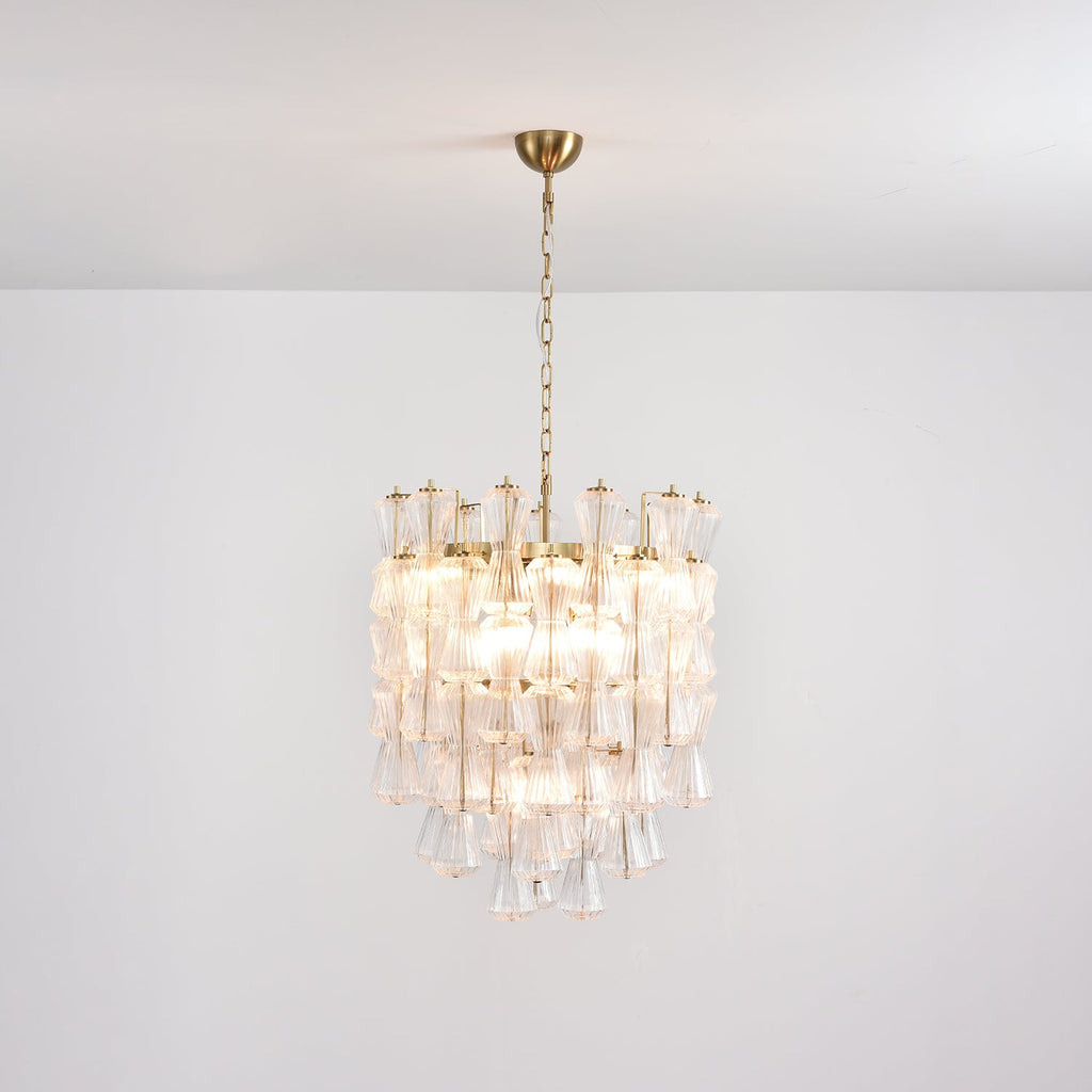 Florenzia Glass Chandelier Glass lighting by Bling Lighting Studio