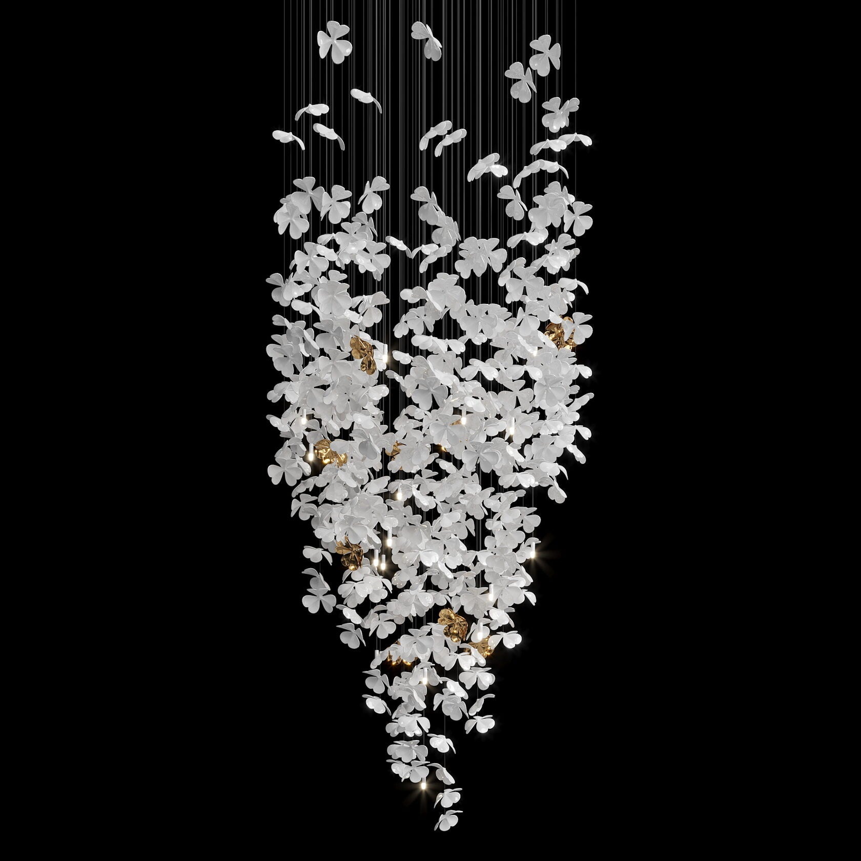 White Butterfly Cloud Chandelier