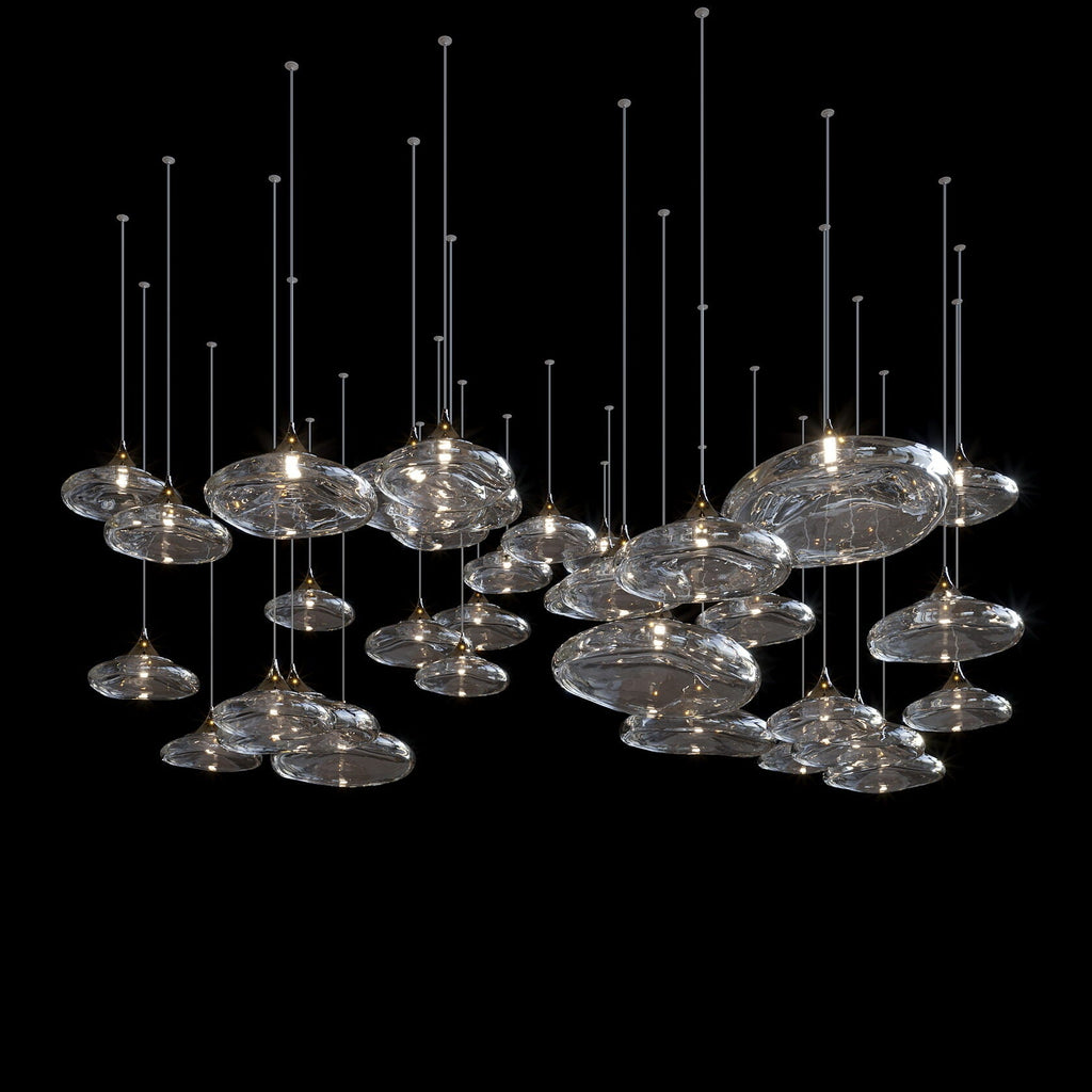 Smoke Saucer Drift Chandelier