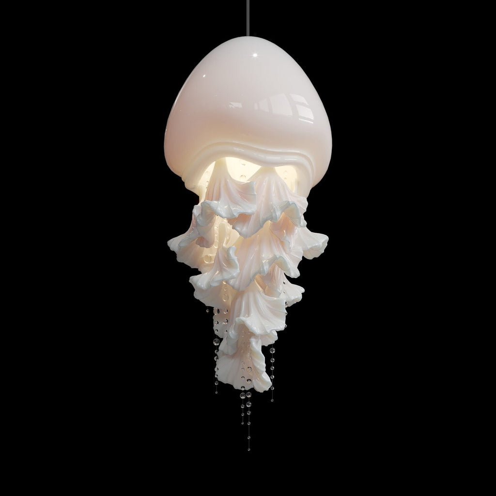 Mauve Jellyfish Cascade Chandelier