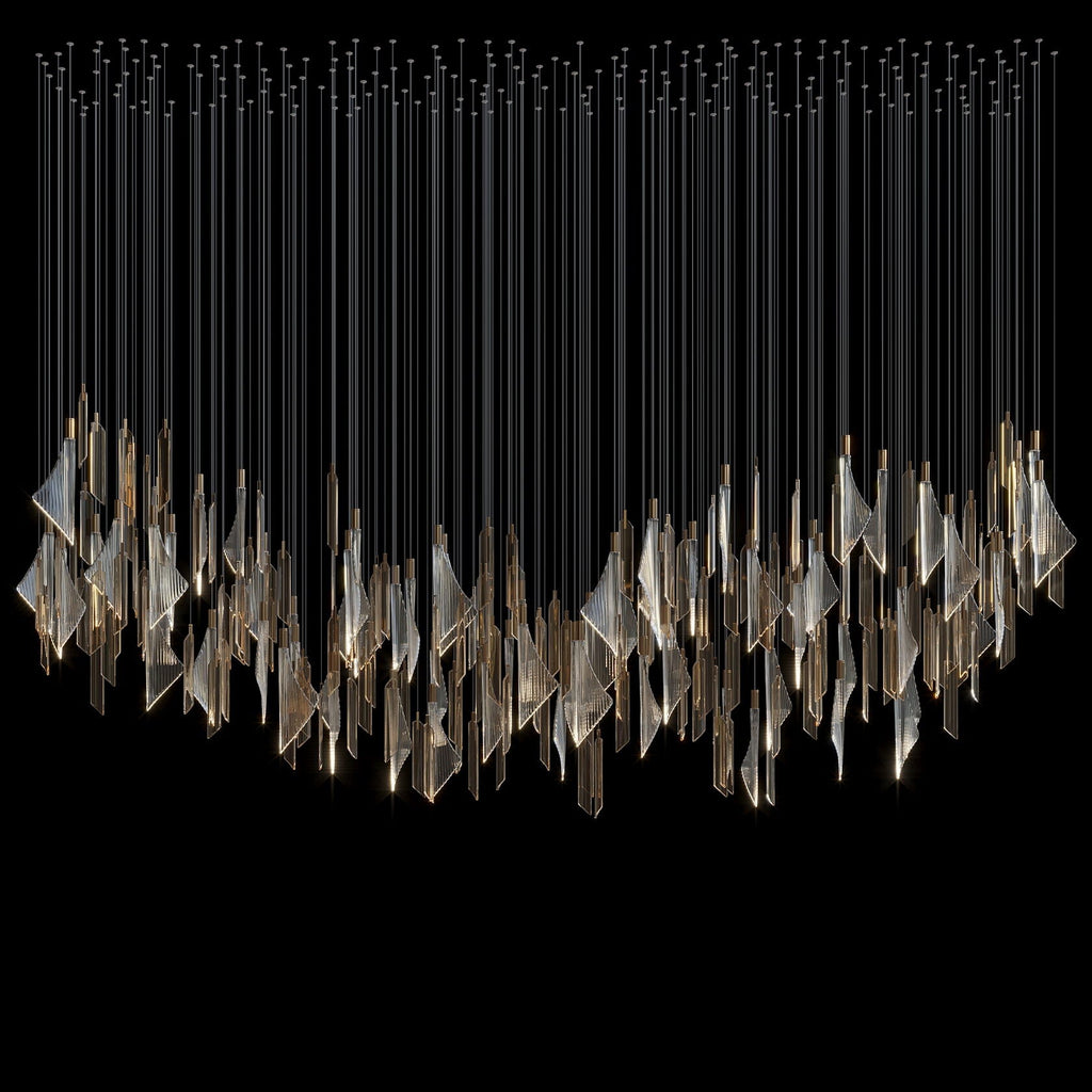 Crystal Sail Cascade Chandelier