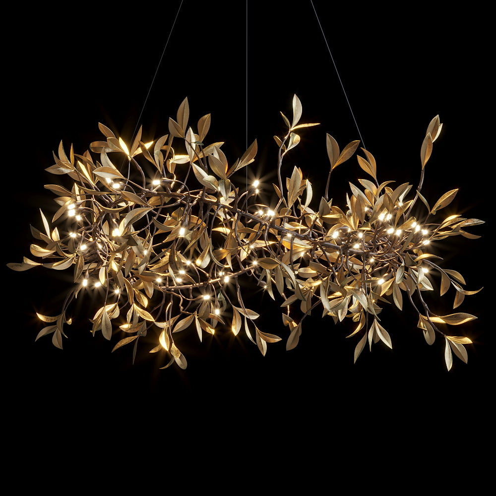 Gold Olive Vine Chandelier