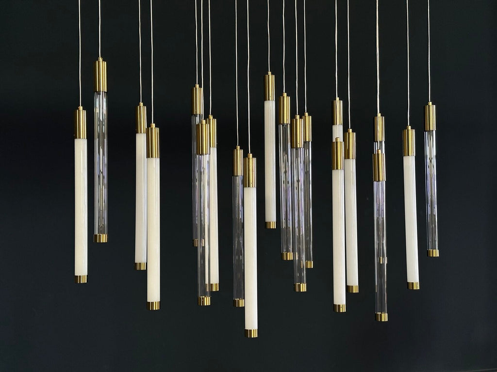 Linear Tube Rain Chandelier