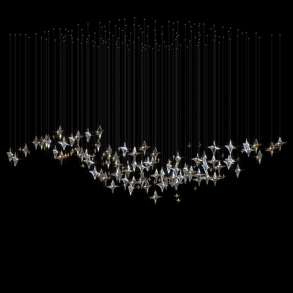 Crystal Star Constellation Chandelier
