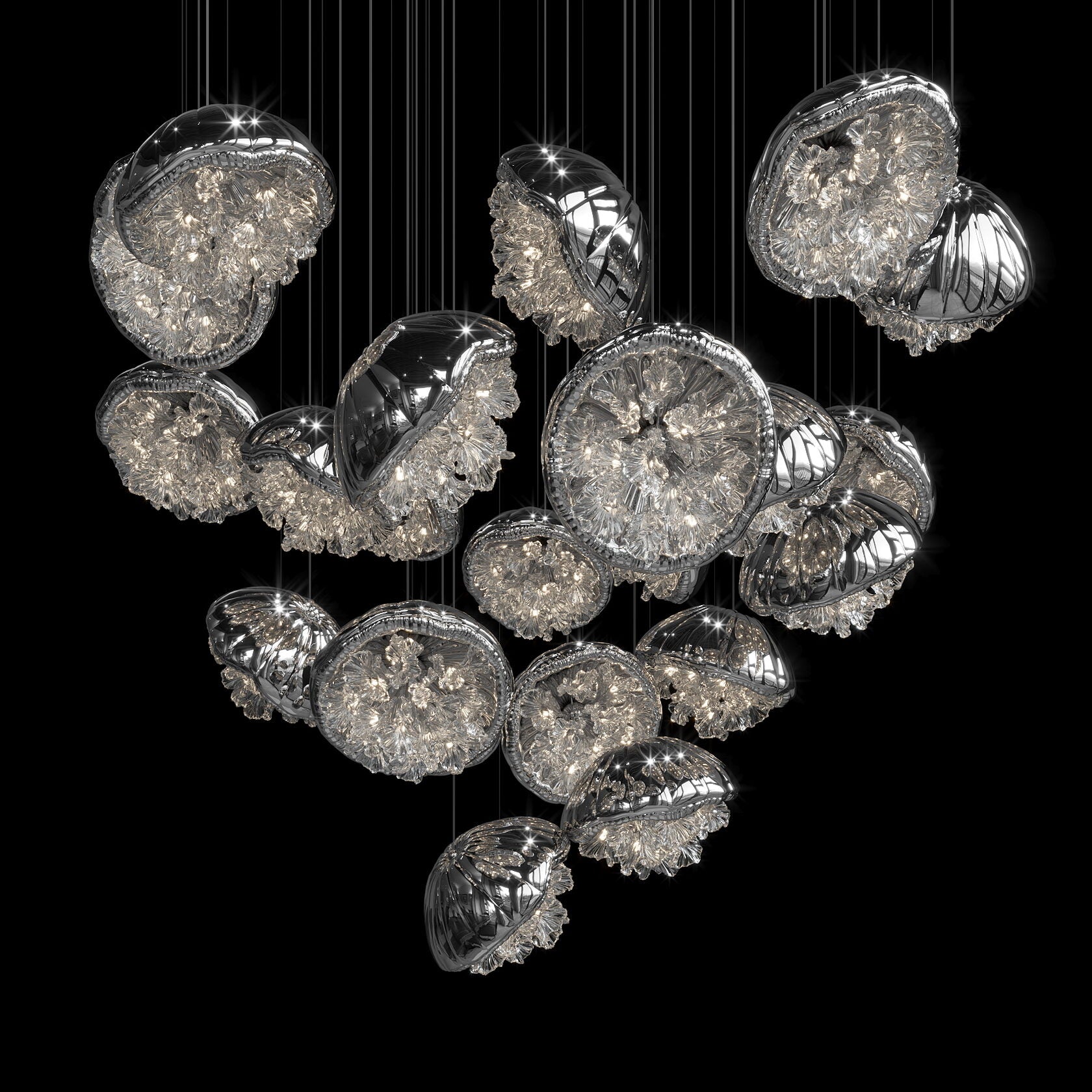 Violet Jelly Bloom Chandelier