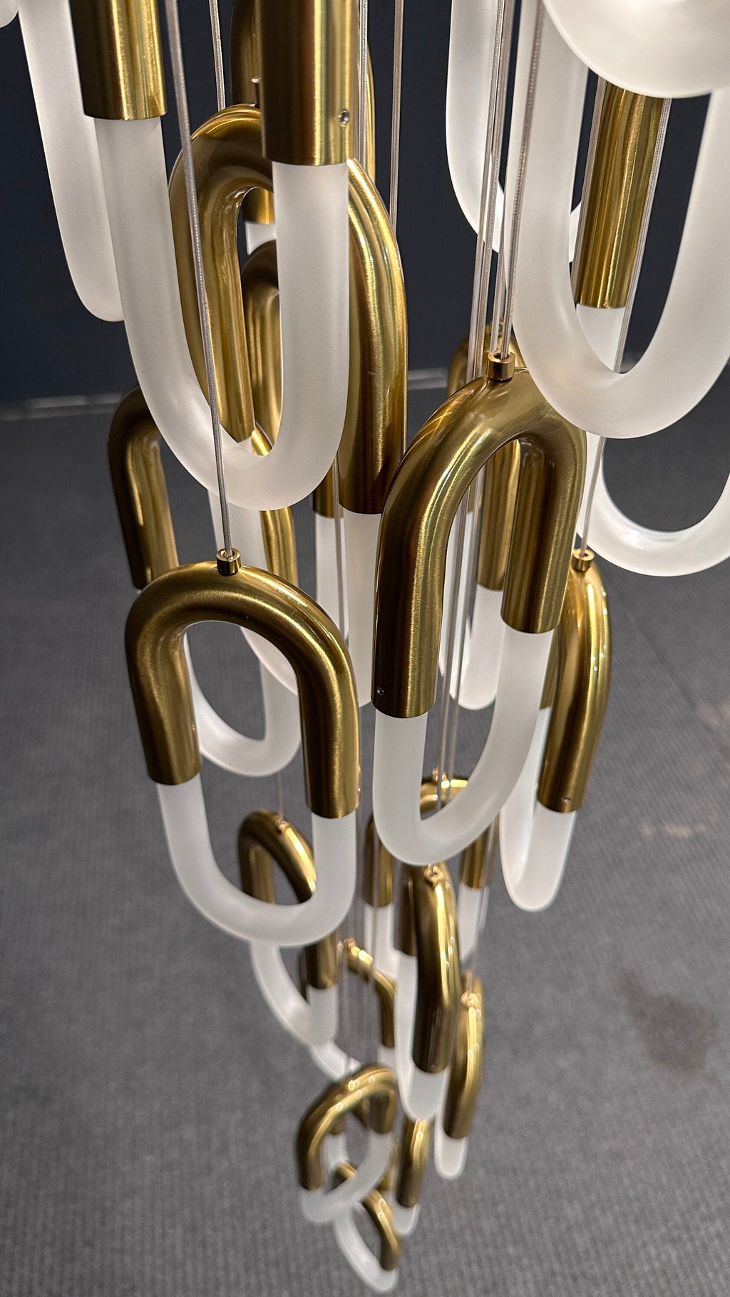 Glass Loop Waterfall Chandelier